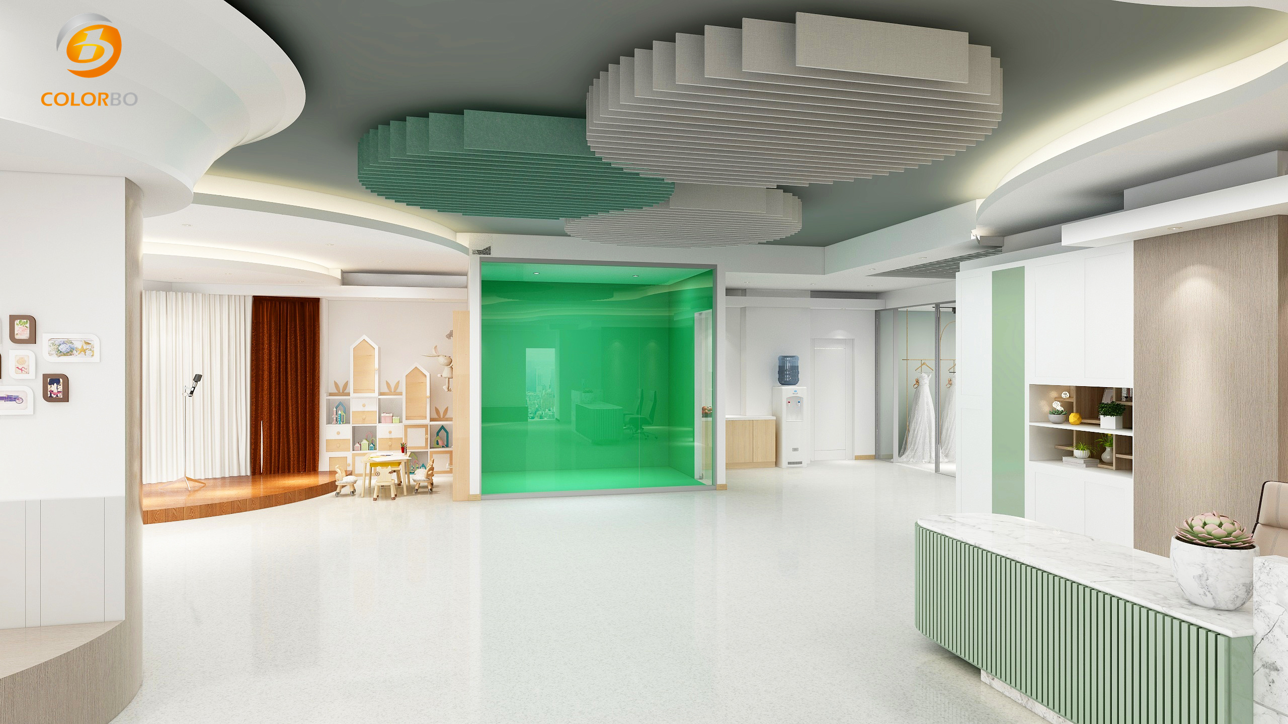 Acoustic Suspended Ceiling Panel in Working