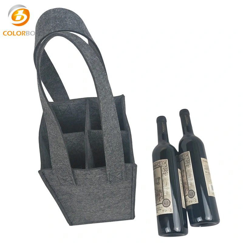 Trending Product Premium Felt Fabric Material Wine Bag