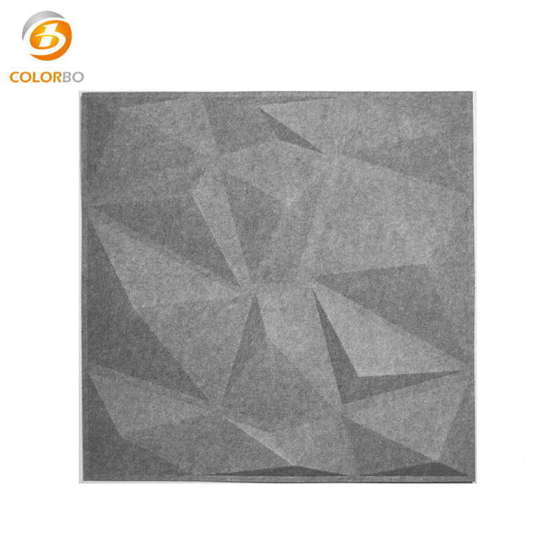 PET-B-024B Recycled 3D Polyester Fiber Acoustic Tiles For Wall