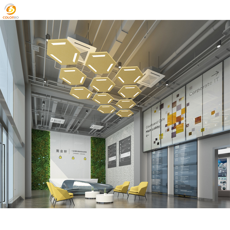PET-XCP-0022 Hot-selling Office Chandelier In Hexagonal Shape