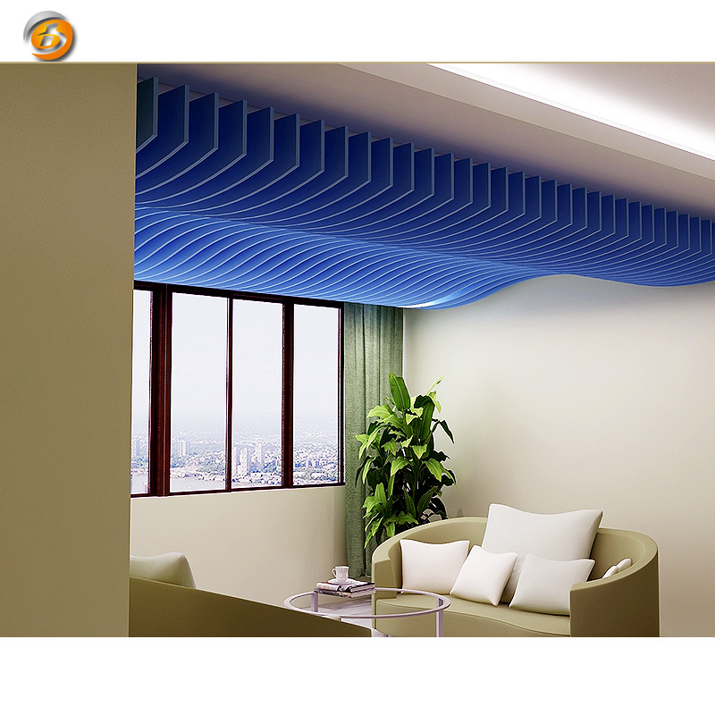 Easy Install Soundproof Ceiling PET ECO Acousrtic Panel 