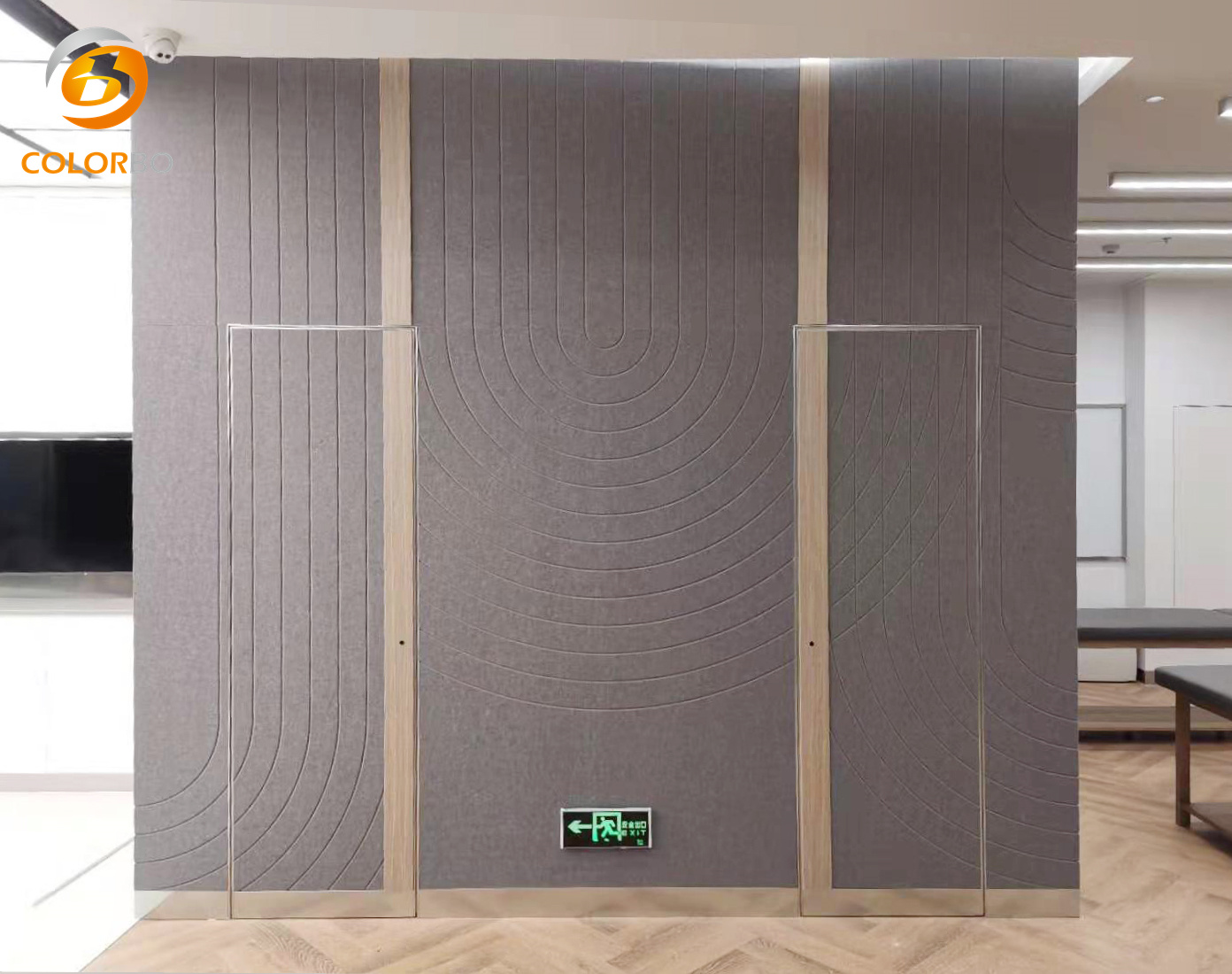 PET-DK-10 Suspended Acoustic Panel Baffles Studio Decorative Polyester Fiber Panels